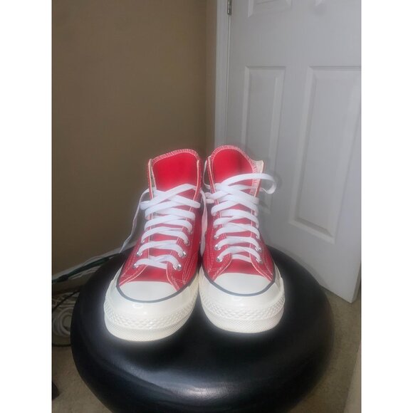 Size 7.5 - Converse Chuck 70 High Enamel Red - Picture 5 of 9